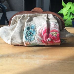 Accessorize Embroidered Clutch